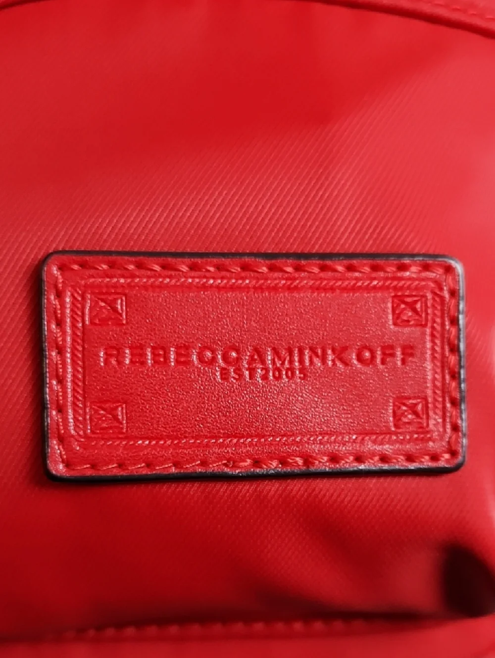 Rebecca Minkoff Backpack Red Nylon Gorpcore Utility Minimalist Streetwear NWT